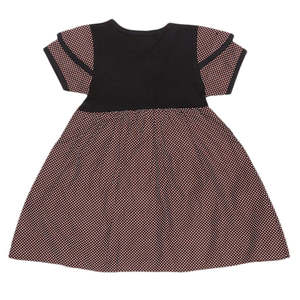 Robe fantaisie imprimée à manches courtes Chase Value pour filles - Marron 2-3 ans Tissu jersey - Product Image 2
