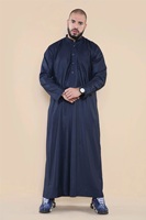 Thobe musulman pour homme, léger, super doux, respirant, toutes saisons, absorbant la transpiration, vêtement islamique grande taille, anti-plis, personnalisable