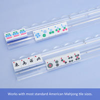 Règle de Mahjong Yunjing en Acrylique Magnétique, Tapis de Mahjong Américain Moderne de Luxe, Transparent Cristallin, Portable, Table Assortie en Option