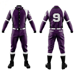 Vente en gros 100% vêtements de sport en polyester haute qualité ODM OEM uniformes et maillots de baseball personnalisés ensembles respirants Style - Product Image 1
