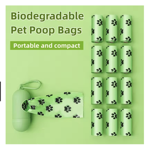 Toptan özel baskılı PE çevre dostu köpek Pet atık <span class=keywords><strong>Pets</strong></span> evcil hayvanlar için çöp torbaları biyoçözünür çanta tutucu dağıtıcı kaka poşetleri - Product Image 5