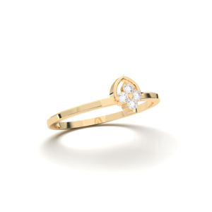 Conjunto de puntas de diseño elegante Floral de moda de diamante de corte redondo cultivado en laboratorio de 0,07 quilates de/en platino Unisex - Product Image 5