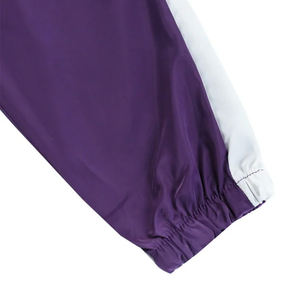 Chaqueta cortavientos larga de nailon para hombre con cremallera, cortavientos ajustado de Invierno para mujer, método de tejido no tejido con apliques teñidos - Product Image 4