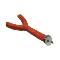 Jouet d'activité pour oiseau 3 en 1 personnalisable OEM Perchoir de branche comestible pour petits oiseaux Fournitures pour oiseaux à mâcher