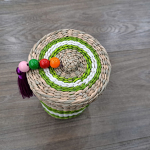 Seagrass <b>Basket</b> With <b>Handle</b> for Kid Fruit <b>Basket</b> Home Storage & Organization Storage <b>Basket</b> - Product Image 2