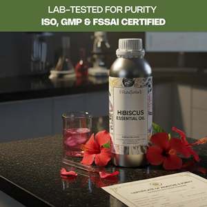 Vedasole Huile Essentielle d'Hibiscus 100% Pure Distillée à la Vapeur Aromathérapie Liquide Corporel Floral Hydratant Éclaircissant Raffermissant - Product Image 5