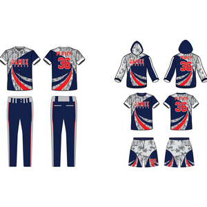 Uniformes de béisbol sublimados personalizados Transpirable y el mejor material con etiquetas personalizadas Estilos de juego de corte perfectos - Product Image 5