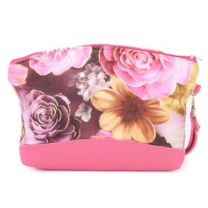 กระเป๋าพิมพ์ลายดอกไม้สำหรับผู้หญิง - สีชมพู - Product Image 3