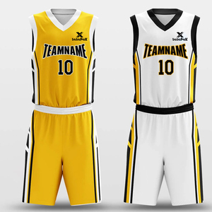 Professional Basketball Reversible Uniform Sports Wear for Men Featuring Stylish Design and Comfortable Fit Training Polyester - Product Image 3