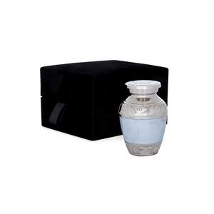 Wholesale Price Customized High Quality Metal Cremation <b>Keepsake</b> Urns Funeral Urns Burial <b>Keepsake</b> for Ashes With Velvet <b>Box</b> - Product Image 1