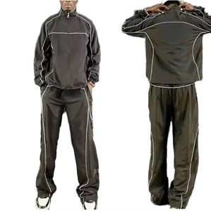 เสื้อวอร์มกันลมผ้าไนล่อนสะท้อนแสงมีซิปรูด100% โพลีเอสเตอร์ระบายอากาศได้ดีมี2025 - Product Image 1