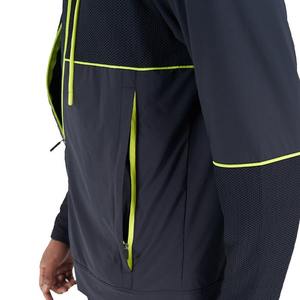 Vente chaude Respirant Mesh Panneaux Veste Cordon Capuche Zip-Up Vestes Pour Hommes Hoodies & Sweatshirts - Product Image 5