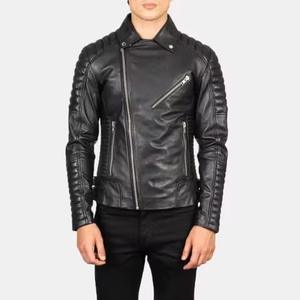 <b>Top</b> Design Men's Spring Jacket Stand Collar Full Sleeve 100% Genuine <b>Leather</b> Customizable Reasonable Price Waterproof Breathable - Product Image 1
