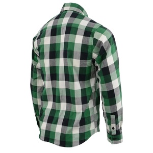 Chemise en flanelle de coton sur mesure pour hommes meilleure qualité moto équitation poitrine respirante séchage rapide 100% coton teint en fil - Product Image 4