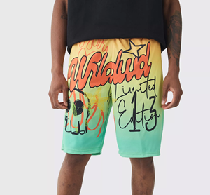 <b>Men's</b> Custom Design Summer <b>Shorts</b> Loose Mid Waist All Sublimation Printed Long Beach <b>Shorts</b> Summer Wears - Product Image 1