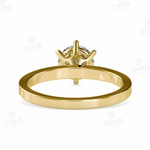 D'VINS JEWELS 1.11 CT Colorless Natural Diamond Classic Engagement <b>Ring</b> White 14K <b>Gold</b> Solitaire Bridal <b>Set</b> for Wedding - Product Image 4