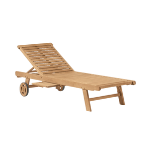 Chaise longue et inclinable pour l'extérieur Chaise longue pour piscine simple Chaise longue de plage d'Indonésie - Product Image 1