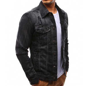 Vestes en jean de laine de haute qualité pour hommes personnalisées avec logo personnalisé coupe coudre haute qualité prix compétitif pour l'hiver - Product Image 2