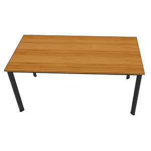 BFBA006-80x160cm Dining <b>Table</b> Made of Tre Wood with Oval Feet Elegant and Durable - Product Image 2