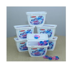 Fourniture de comprimés liquides de détergent à lessive au sel bleu rose écologique-Pods-36 comprimés * 13g de haute qualité - Product Image 1