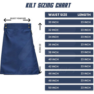 Meilleures ventes Kilts légers en coton avec logo personnalisé Kilts confortables pour hommes Créez votre propre - Product Image 4