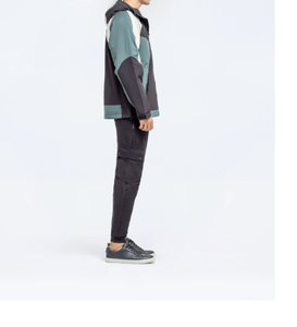 Vêtements décontractés de couleur unie pour hommes Veste en polyester Streetwear Nouvelle mode Veste en polyester confortable pour hommes - Product Image 2