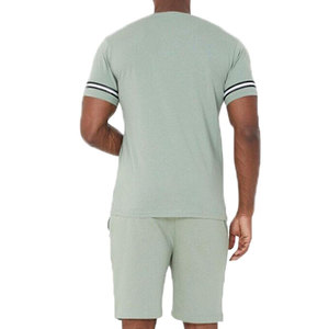 Conjunto corto de nuevo diseño para hombre logotipo personalizado verano talla grande conjunto corto de dos piezas para hombre conjunto corto transpirable para hombre - Product Image 3