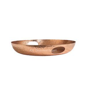 Plateau de service en aluminium poli fait à la main avec motif de fruits, compatible lave-vaisselle et micro-ondes, pour centre de table de mariage - Product Image 4