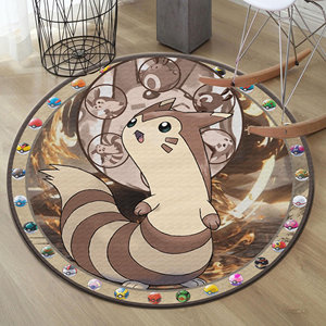 Alfombra de Anime Furret: Decoración para Sala de Juegos Japonesa, Regalo para Gamers, Alfombra Delgada de Tela No Tejida - Product Image 1