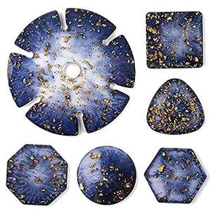 Luxury Classic Square <b>Epoxy</b> Resin Coaster with Eco-Friendly Design for Kitchen & Tabletop Use Customizable Mats & Pads - Product Image 3