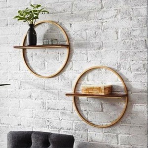 ชั้นวางของไม้ลอยสำหรับเก็บกระถางดอกไม้ศิลปะบนผนังที่สวยงาม-ซื้อเลย! - Product Image 3