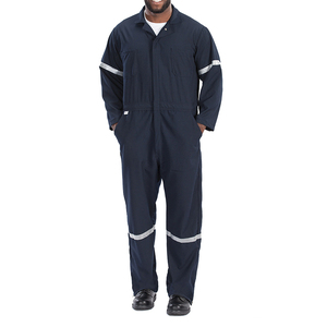 Nouveau Style haute visibilité vêtements de travail sécurité combinaison de travail haut fabricant résistant au feu vêtements de travail combinaison de sécurité - Product Image 3