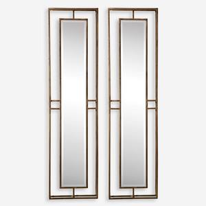 Minimalist wall <b>mirror</b> rectangular metal for hotel apartment living room bedroom hallway wall decoration dressing <b>mirror</b> - Product Image 1