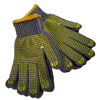 Guantes de Punto de Hilo de Algodón de Fabricación Indonesia |   Guantes de Trabajo Ligeros, Medianos y Resistentes, Anti-Impactos y Antideslizantes
