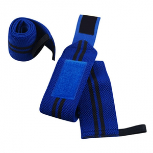 Muñequeras de gimnasio de fuerza elástica de la mejor calidad, muñequeras de peso ajustable, muñequeras de levantamiento de potencia, diseño con servicio OEM - Product Image 5
