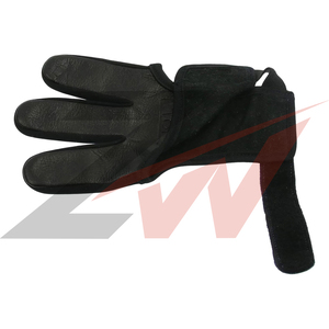 <b>Fingerless</b> Leather <b>Gloves</b> With Adjustable Wrist Strap For Outdoor Use Unisex All Seasons Archery Hunting Deer Leather <b>Gloves</b> - Product Image 2