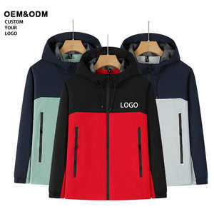 Chaqueta con Capucha Casual de Invierno para Hombre, Logotipo Personalizado, Cremallera, Poliéster Impermeable, Cortavientos, Algodón, para Senderismo al Aire Libre, Talla Grande - Product Image 2