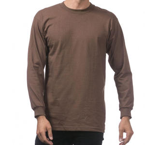 เสื้อยืดแขนยาวผ้าฝ้าย100% สำหรับผู้ชายเสื้อยืดปรับสีได้สำหรับฤดูใบไม้ผลิ2024ฤดูร้อน - Product Image 3