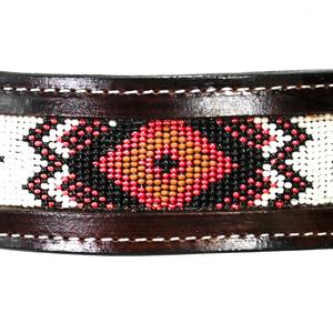 Cabecera de equitación tallada antigua de primera calidad, estilo occidental, cuero de primera calidad, caballo labrado a mano - Product Image 2