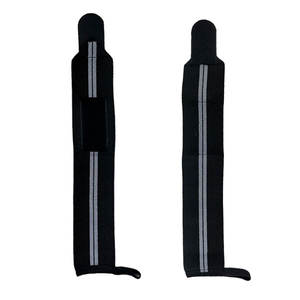 Muñequera deportiva con logotipo personalizado 2025, muñequera ajustable transpirable de poliéster elástico para gimnasio, muñequera con peso - Product Image 6