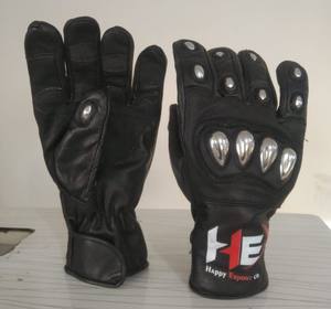 Gants de moto unisexes en cuir véritable avec logo personnalisé, gants de course meilleure gamme pour le sport et le cyclisme - Product Image 2
