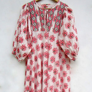 V-Neck Modest Cocktail <b>Dress</b> for Women Short Sleeves & <b>Loose</b> Fitting Rayon Fabric Kaftan Gypsy Button Decoration Tie Dye Style - Product Image 1