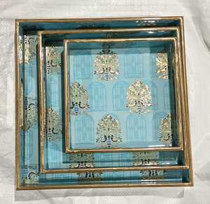 จานตกแต่งและออกแบบเสิร์ฟจานสำหรับงานเลี้ยงถาดไม้ราคาแพง - Product Image 3