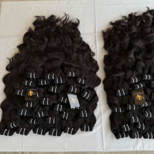 Lots de Cheveux Naturels du Cambodge Non Traités, Vente en Gros, Cheveux Indiens Bruts de Temple, Cheveux Humains Indiens de Temple Alignés Cuticule à Cuticule - Product Image 2