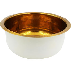 Bol de pédicure en métal martelé fabriqué à la main professionnel luxueux Portable pied Spa bassin de trempage Massage bain de pieds pour un usage domestique - Product Image 2