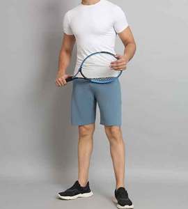 Personnalisé pas cher Shorts cordon taille élastique hommes pantalons de survêtement vêtements de sport homme Gym Fitness vêtements pantalons courts - Product Image 5