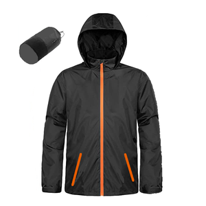 Traje de moda resistente con logotipo personalizado y bolsillos para abrigo, equipo de lluvia impermeable de poliéster para exteriores - Product Image 1