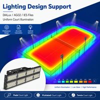 Luz LED Antideslumbrante para Pista de Pádel, 300W-960W, IP66, para Exteriores, Tenis, Pickleball