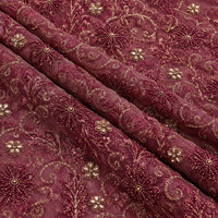 Nouvel Arrivage Tissus de Robe en Dentelle Lourde Faits Main Personnalisables de Haute Qualité pour Femmes, en Polyester avec Perles Africaines