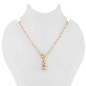 14K <b>Solid</b> Yellow <b>Gold</b> 1.51 Carat Lab Grown Diamond Women's Luxury <b>Pendant</b> Necklace 18+2 Inch Fine Jewelry - Product Image 1